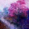 The Magenta Tree - Acrylics And Pastels Paintings - By Glenn Brady, Australian Painting Artist