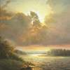 Evening At The Lake - Oil On Canvas Paintings - By Jan Bartkevics, Landscape Painting Artist